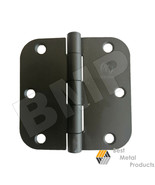 (3) 3.5&quot; Matte Black 3.5&quot;x3.5&quot;  Interior Door Hinges with 5/8&quot; Radius 15... - $27.71 CAD