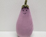 Jellycat Vivacious Vegetable Aubergine Eggplant Purple Plush 6&quot; - $17.72