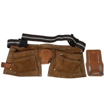 Vintage Nicholas Workgear Heavy Split Cowhide Leather Tool Belt No 493X - USA - $19.95