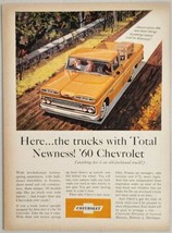 1960 Print Ad Chevrolet Farm Duty Pickup Trucks New Torsion Springs Chevy - $20.44