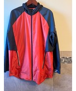 Adidas Orange Charcoal Windbreaker SZ XL NWOT - €38,21 EUR
