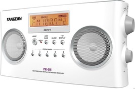 Sangean Pr-D5 Portable Radio With Digital Tuning And Rds (White) - £80.20 GBP