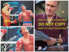 Dolph Lundgren signed Rocky IV Ivan Drago 11x14 photo COA exact Proof autograph. - £154.64 GBP