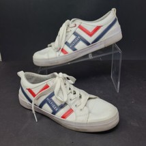 Tommy Hilfiger Pema womens Sneakers Size 8 M Lace Up Hand Painted White low top - £15.95 GBP
