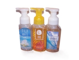 Bath &amp; Body Works Foaming Soap Set of 3 Fiji White Sands, Sun Tan &amp; Golden Sands - £23.72 GBP