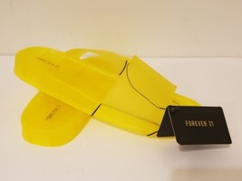 Forever 21 Womens Translucent Yellow Sandals Size 8 NWT New - £12.00 GBP