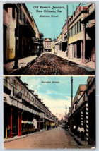 Decatur and Madison Street Dual View New Orleans Louisiana LA UNP DB Postcard Y8 - £3.82 GBP