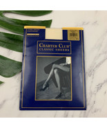 Vintage 90s Charter Club Day Sheer Pantyhose New Sandaltoe Sz B Seashell... - $12.86