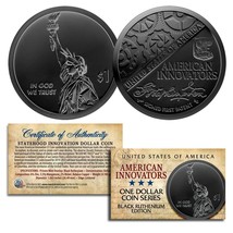 American Innovation State $1 Dollar Coin Series 2018 1st Release BLACK RUTHENIUM - £8.13 GBP