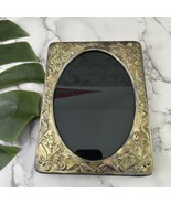 Vintage 80s Silverplate Picture Frame Bows Flowers Oval Opening Photo St... - €25,50 EUR