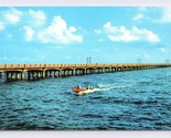 Lake Pontchartrain Bridge New Orleans Louisiana LA Chrome Postcard Q12 - $2.92