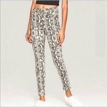 Wild Fable Snake Print High-Rise Ivory &amp; Black Skinny Jeans Women&#39;s Size 22w - £11.11 GBP