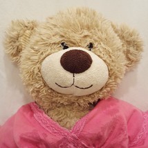 Teddy Bear Girl Stuffed Animal 17&quot; Plush Toy Build A Bear Shirt Skirt Tan Pink - £15.56 GBP