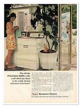 Sears Kenmore Dryers Philadelphia Biddles Vintage 1968 Full-Page Magazine Ad - £7.66 GBP