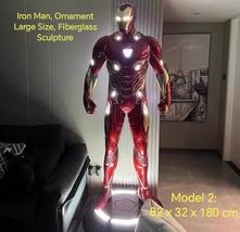 Iron Man, Ornament Large Size, Fiberglass Sculpture - £2,171.67 GBP