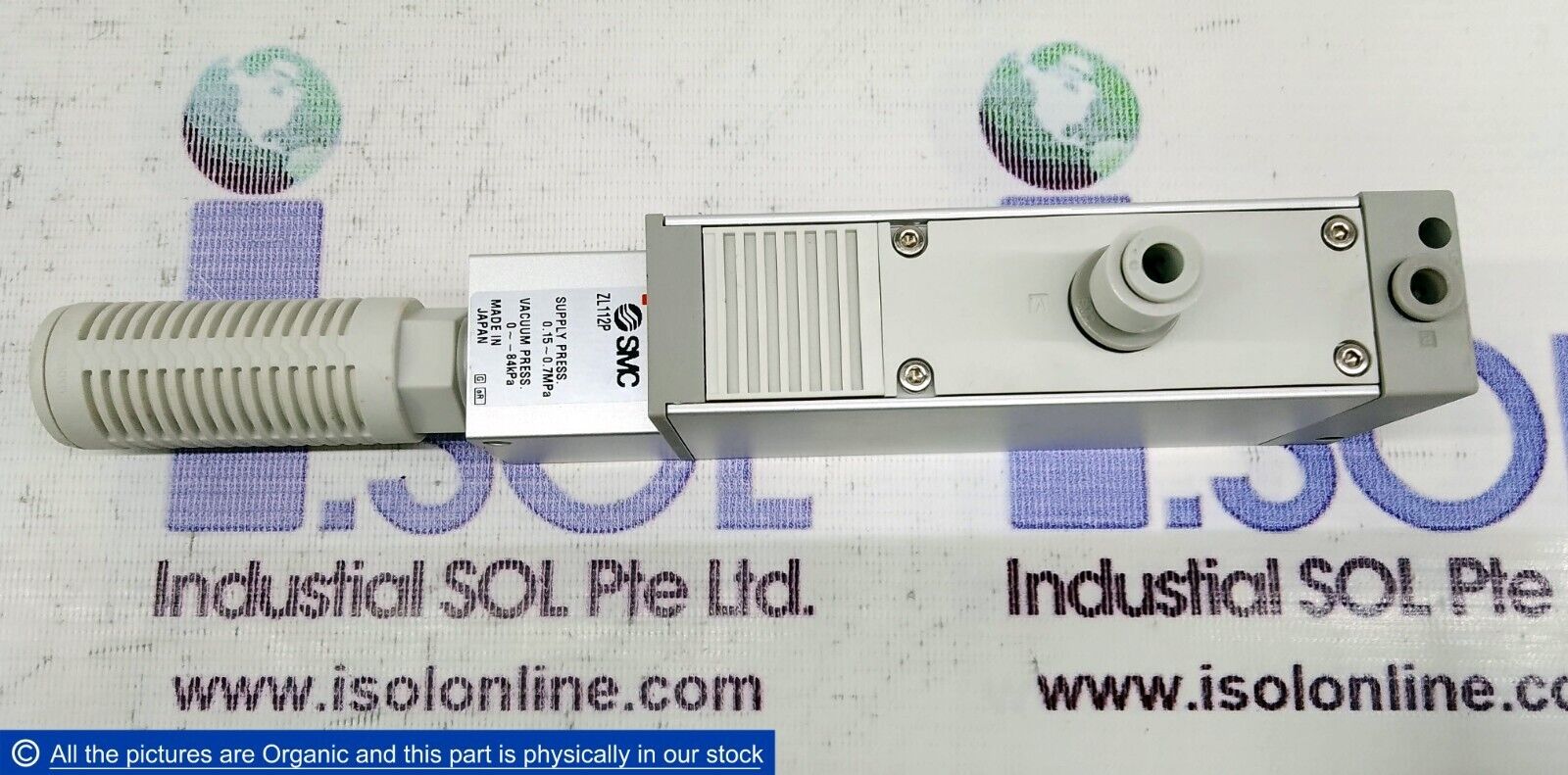 SMC ZL112P Vacuum Ejector 0.15~0.7MPa 0~-84kPa W/ ANA1-04 Silencer Semic... - $299.00