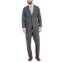 Nautica Men&#39;s Modern-Fit Bi-Stretch Fall Suit Black grey Grid 38R 32W B4... - $69.95