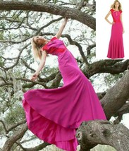 $2995 Bibhu Mohapatra Stunning Pink Silk Gown Runway Red Carpet 12 - £795.16 GBP