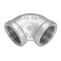 5 Pcs, 3/4" 150 Female NPT 90° Elbow Cast 304 Stainless Steel Pipe Fitting - $36.00