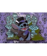 Disney Haunted Mansion DLRP Top Hat Stitch Phantom Manor Glow in Dark Bu... - £30.24 GBP