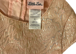 Little Lass Glitter Tulle Party Dress Rose Gold Layered Flower Girl Dress  Sz. 4 image 5