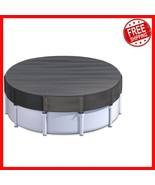 15 Ft Round Pool Cover - Upgraded Windproof Design for Secure Pool Prote... - $88.14 CAD