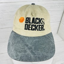 Black And Decker Baseball Cap Hat Embroidered Adjustable Beige Gray Bill - $26.24