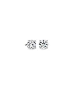 0.10ctw Round Lab-Grown Diamond Push Back Stud Earrings 14K White Gold - $98.99