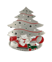 Wm A Rogers Christmas Tree Teddy Bear Gifts Trivet Holiday Collection Vintage - £10.38 GBP