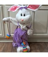 Gemmy Easter Bunny rabbit plush porch greeter motion activated FOR PARTS... - $895.63 MXN