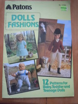 Vintage Patons Doll Fashions 12 patterns for Baby Toddler and Teenage Dolls - $5.99