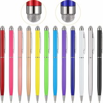 12 Pieces Stylus Pens For Touch Screens, Retractable Fiber Tip 2 In 1 Ca... - £13.32 GBP