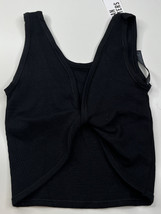 urban outfitters NWT women’s XS black criss-cross Crop tank top T1 - £14.71 GBP
