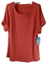 Aspire Women&#39;s Short-Sleeve T-Shirt Hot Coral - Plus Size 2X - £13.94 GBP