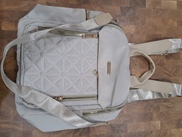 Oxford Solid Embroidered Minimalist Women Waterproof Backpack Bag Creamy... - $484.05 MXN