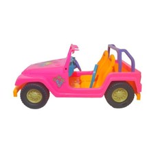 Mattel Barbie 2008 Malibu Beach Party Cruiser Orange Pink Jeep Vehicle Toy Girls - $13.24