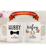 Wifey Hubby Mugs, Couples Mug Set, Wifey Mug, Husband Wife Mugs, Hubby M... - £20.68 GBP