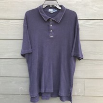 Polo Ralph Lauren  US-67 Shirt Men XL  Short Sleeve Navy Blue Waffle Knit Preppy - £13.33 GBP