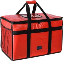 Cherrboll Insulated Food Delivery Bag -23&quot;X14&quot;X15&quot;, Premium Large, Red. - £35.32 GBP