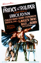 Errol Flynn and Claude Rains and Henry Stephenson in The Prince and the Paupe - $69.99