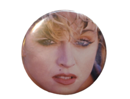 Madonna Badge Pinback BIG Button Original Vintage Pop Rock Music Close U... - $19.95