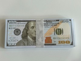 100 Quantity Movie Prop $100 REPLICA Money Bills! For Party Learning Edu... - €3,39 EUR