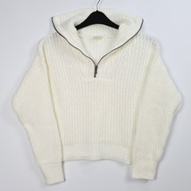 Urban Outfitters - NEW - Half Zip Knitted Jumper - Cream - XS - £28.29 GBP