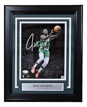 Jrue Vacances Signé Encadré 8x10 Boston Celtics Photo JSA Hologramme - £106.80 GBP