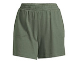 Terra &amp; Sky Women&#39;s Plus Size Easy Knit Shorts, Green Size 0X(14W) - $16.82