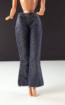 Barbie Denim Bell Bottom Pants Dark Wash Clone 1960s Clothing - £5.43 GBP