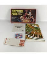 Temptation Poker Game Skill Luck Complete Chips Cards Manual Vintage 1982 - $29.65