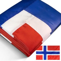 Anley EverStrong Series Embroidered Norway Flag 3x5 Ft - Nylon Norwegian... - £18.54 GBP