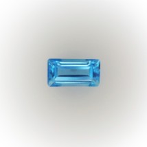 Natural Topaz Baguette Stepcut 8X4mm Swiss Blue Color VVS Clarity Loose Gemstone - £9.22 GBP