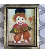 1986 Child Clown Holding two Miniature Balloons by Shirley Horvath - £25.28 GBP